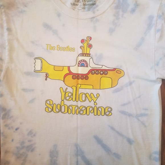 The Beatles Yellow Submarine Tye Dye Tee Music Band Tee 2020 Sz XS Cotton - Picture 8 of 13